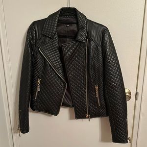 Faux leather jacket